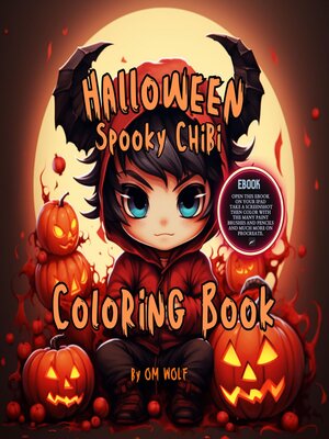 cover image of Halloween Spooky Chibi Coloring Book